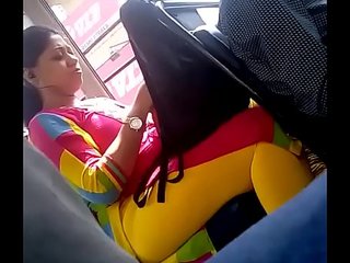 Bangladeshi Aunty Body Show in local bus